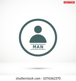Vector icon human 10 EPS