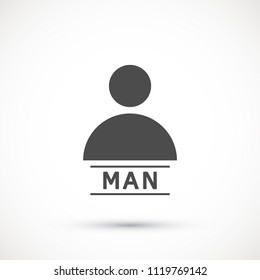 Vector icon human 10 EPS