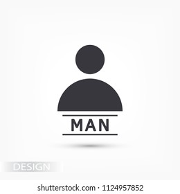 Vector icon human 10 EPS