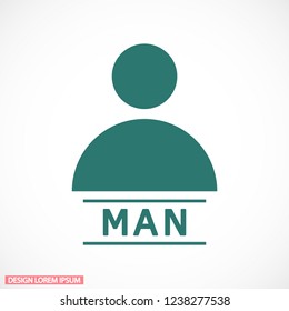 Vector icon human 10 EPS