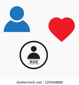 Vector icon human 10 EPS