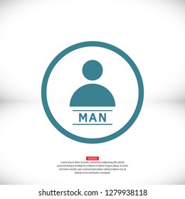 Vector icon human 10 EPS