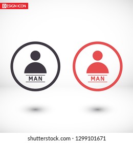 Vector icon human 10 EPS