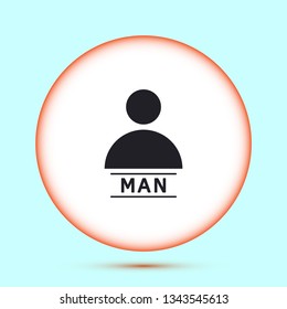 Vector icon human 10 EPS