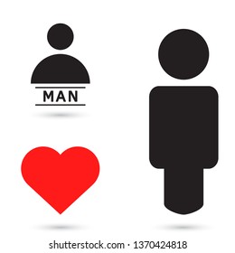 Vector icon human 10 EPS