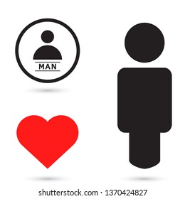 Vector icon human 10 EPS