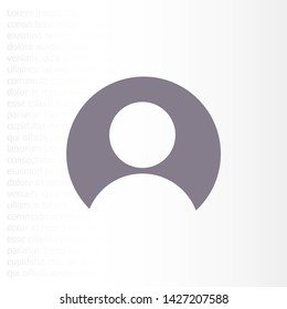 Vector icon human 10 EPS . Lorem Ipsum Illustration design