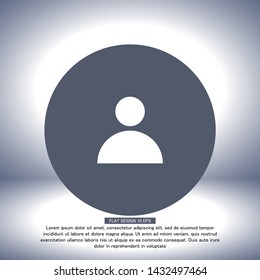 Vector icon human 10 EPS . Lorem Ipsum Illustration design