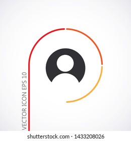 Vector icon human 10 EPS . Lorem Ipsum Illustration design