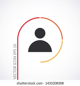 Vector icon human 10 EPS . Lorem Ipsum Illustration design