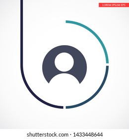 Vector icon human 10 EPS . Lorem Ipsum Illustration design