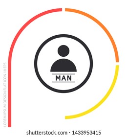 Vector icon human 10 EPS . Lorem Ipsum Illustration design