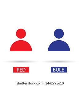 Vector icon human 10 EPS . Lorem Ipsum Illustration design
