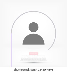 Vector icon human 10 EPS . Lorem Ipsum Illustration design