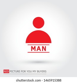 Vector icon human 10 EPS . Lorem Ipsum Illustration design