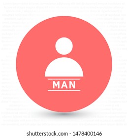 Vector icon human 10 EPS . Lorem Ipsum Illustration design
