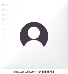 Vector icon human 10 EPS . Lorem Ipsum Illustration design