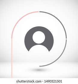 Vector icon human 10 EPS . Lorem Ipsum Illustration design