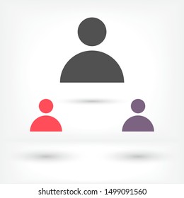 Vector icon human 10 EPS . Lorem Ipsum Illustration design
