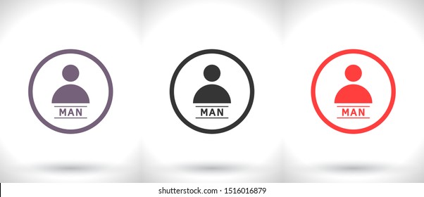 Vector icon human 10 EPS . Lorem Ipsum Illustration design