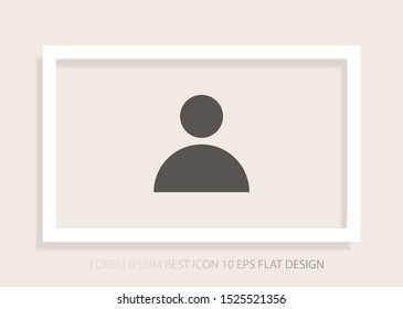 Vector icon human 10 EPS . Lorem Ipsum Illustration design