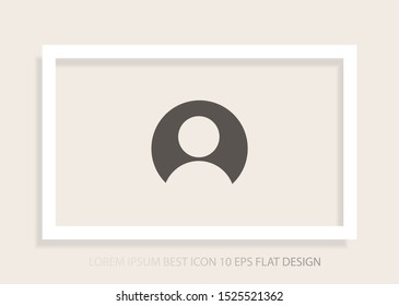 Vector icon human 10 EPS . Lorem Ipsum Illustration design