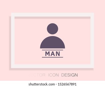 Vector icon human 10 EPS . Lorem Ipsum Illustration design