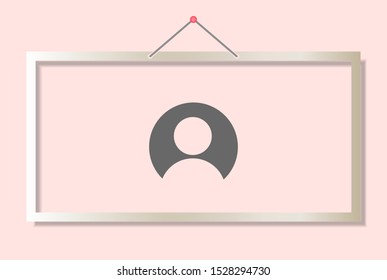 Vector icon human 10 EPS . Lorem Ipsum Illustration design