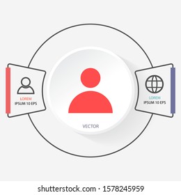 Vector icon human 10 EPS . Lorem Ipsum Illustration design