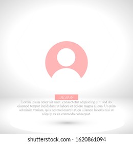 Vector icon human 10 EPS . Lorem Ipsum Illustration design
