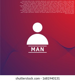Vector icon human 10 EPS . Lorem Ipsum Illustration design