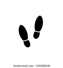 Vector icon of a human footprint on eps 10