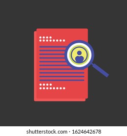 Vector Icon of Human Resources flat design