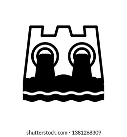 Vector icon for hydro power