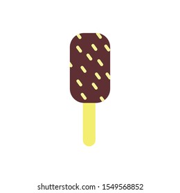 Vector icon of ice cream on EPS 10