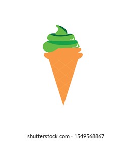 Vector icon of ice cream on EPS 10