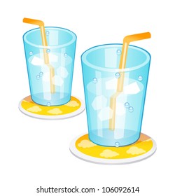 vector icon ice drink