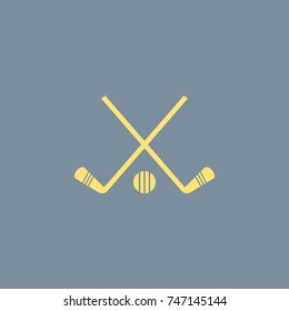 Vector icon of Ice Hockey. Eps-10.