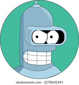 Vector icon of the iconic character from the animated series 