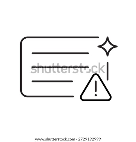 A vector icon illustrating AI suggestions to correct errors, created in line style with editable stroke
