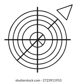 Icono de Vector que ilustra la toma de decisiones informada y la percepción de riesgos.