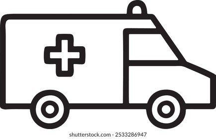 Ilustración de icono de Vector para ambulancia