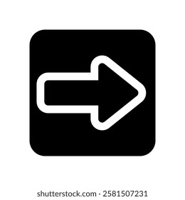 Vector icon illustration of an arrow