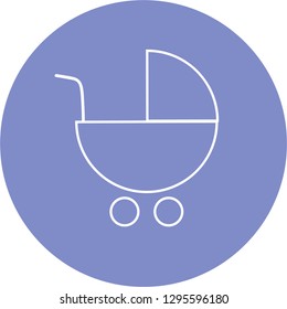 vector icon illustration baby carriage