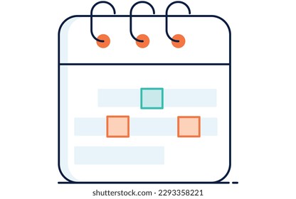 vector icon illustration calendar schedule
