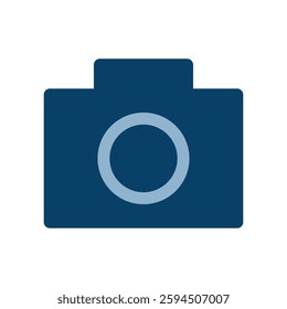 Vector icon illustration of camera image