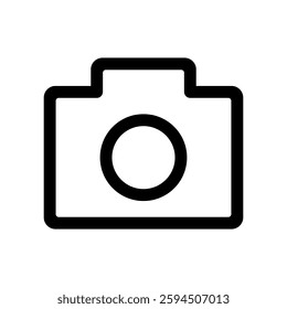 Vector icon illustration of camera image