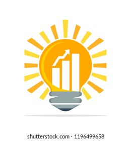 Vector icon illustration with the concept of innovation ideas for business development