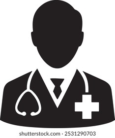 Vector Icon Illustration For Doctor.