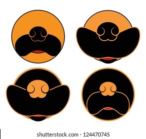 Vector Icon Illustration Of Dog Nose